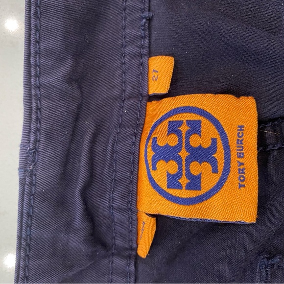 Tory Burch Black Fatigue Chino Straight Leg Pants, Size 27, Excellent Condition - Picture 4 of 7